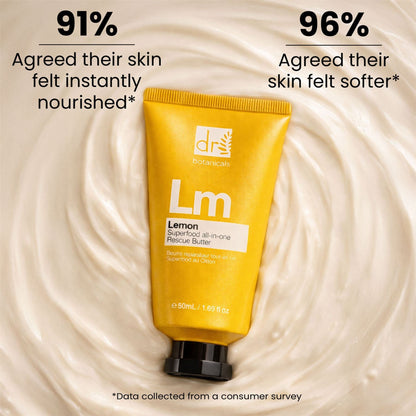 Dr Botanicals Lemon Superfood All-In-One Rescue Butter Duo Pack 100ml - skinChemists