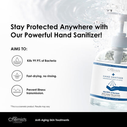 skinChemists Hand Sanitiser 500ml Pack Of 48 - skinChemists