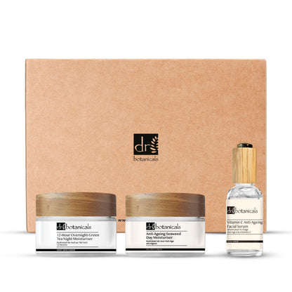 12-Hour Overnight Green Tea Night Moisturiser Seaweed Face Moisturiser Vitamin C Anti-Ageing Facial Serum - skinChemists