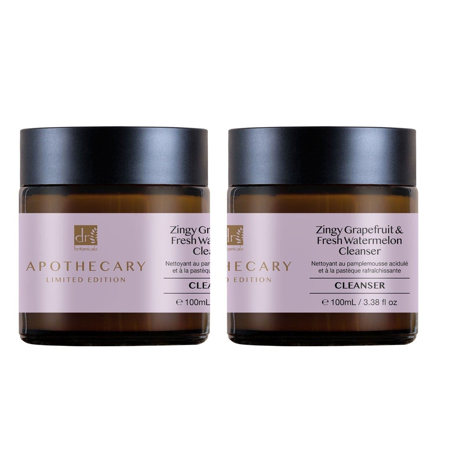 Dr Botanicals Zingy Grapefruit & Fresh Watermelon Cleanser 100ml x 2 - skinChemists