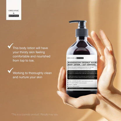 Madagascan Coconut Body Lotion - 250ml - Deeply Hydrating & Nourishing with Coconut Oil for Soft, Smooth, & Radiant Skin - skinChemists