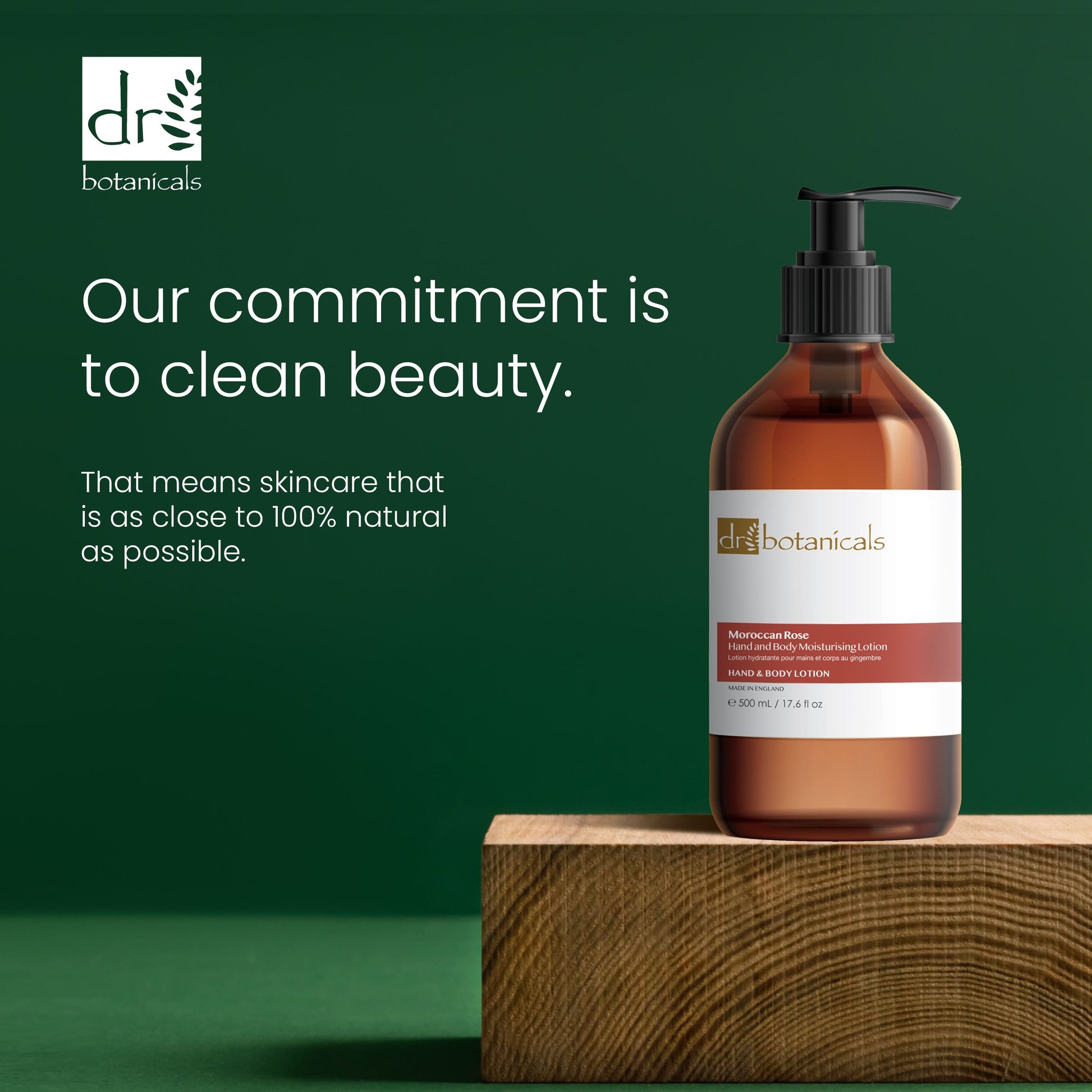 Dr Botanicals Moroccan Rose Hand & Body Moisturising Lotion 500ml Twin Value Savings Pack - skinChemists