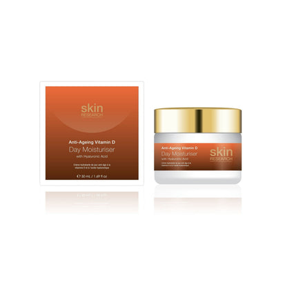 Skin Research Anti-Ageing Vitamin D Day Moisturiser with Hyaluronic Acid 50ml Twin Value Savings Pack - skinChemists