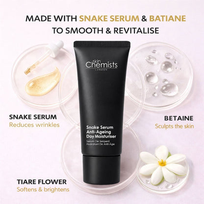 skinChemists Snake Serum Anti-Ageing Day Moisturiser 50ml Duo Set