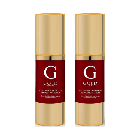 Gold Serums Hyaluronic Acid Skin Revolution Serum 30ml Twin Value Savings Pack