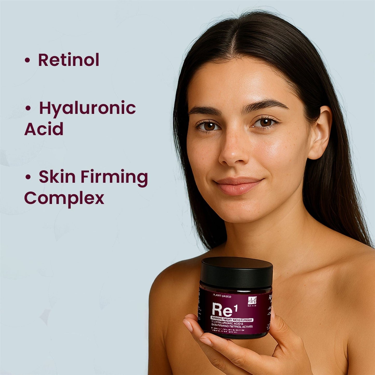 Dr Botanicals Retinol Night Cream | Retinol Actives & 1% Hyaluronic Acid | Overnight Hydration | 60ml