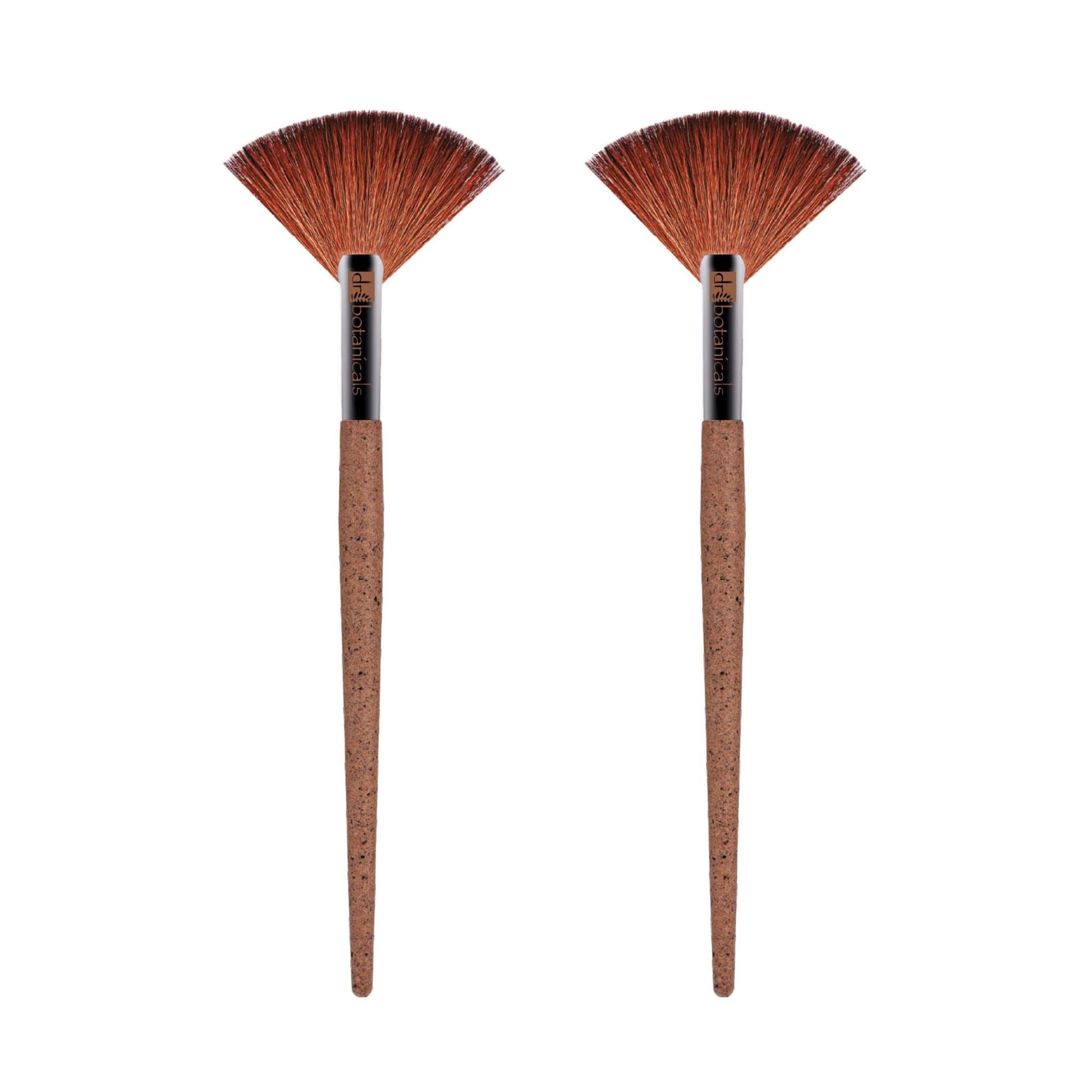 Dr Botanicals Coffee Ground Fan Brush Twin Value Savings Pack - skinChemists