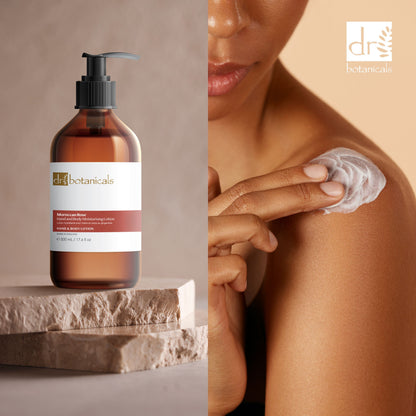 Dr Botanicals Moroccan Rose Hand & Body Moisturising Lotion 500ml Twin Value Savings Pack - skinChemists