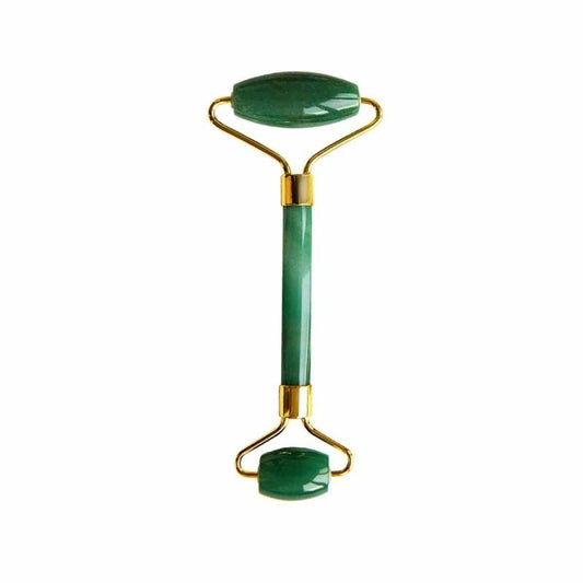 Aventurine Jade Soothing Energy Facial Rollers (Gold Metal Handle) - skinChemists
