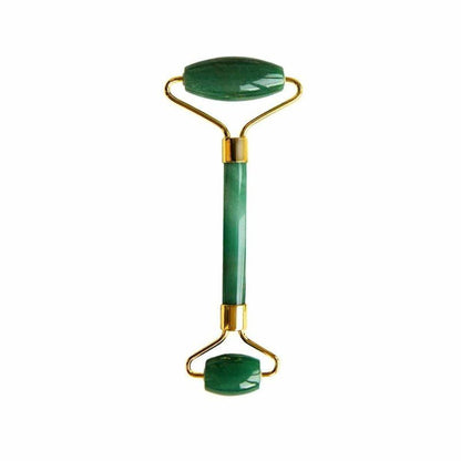 Aventurine Jade Soothing Energy Facial Rollers (Gold Metal Handle) - skinChemists