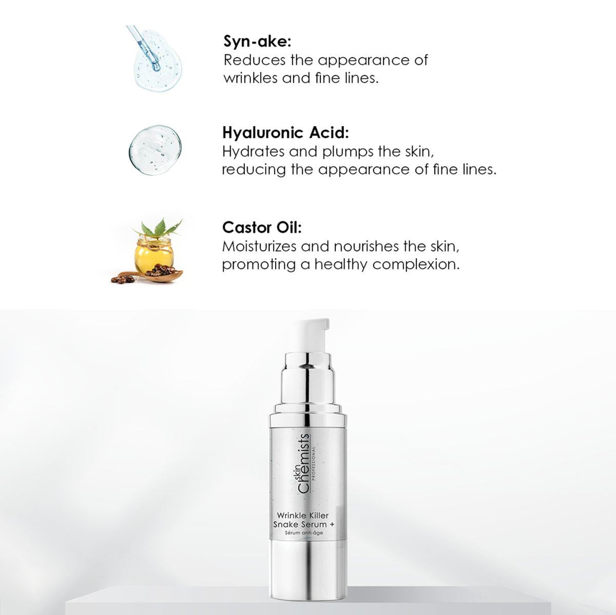 Wrinkle Killer Snake Serum 30ml - skinChemists