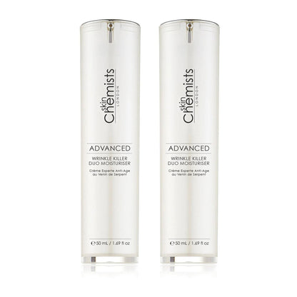 skinChemists Wrinkle Killer Advanced Duo Moisturiser 50ml Twin Value Savings Pack - skinChemists