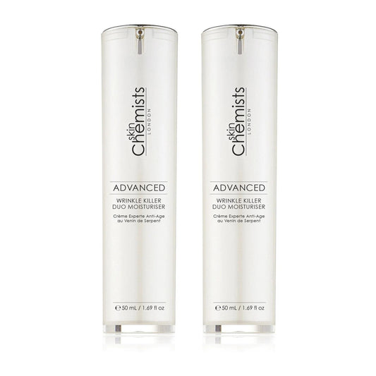 skinChemists Wrinkle Killer Advanced Duo Moisturiser 50ml Twin Value Savings Pack