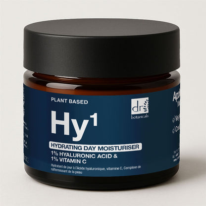 Dr Botanicals Hydrating Face Cream | 1% Hyaluronic Acid & 1% Vitamin C | Hydrating Daily Moisturiser