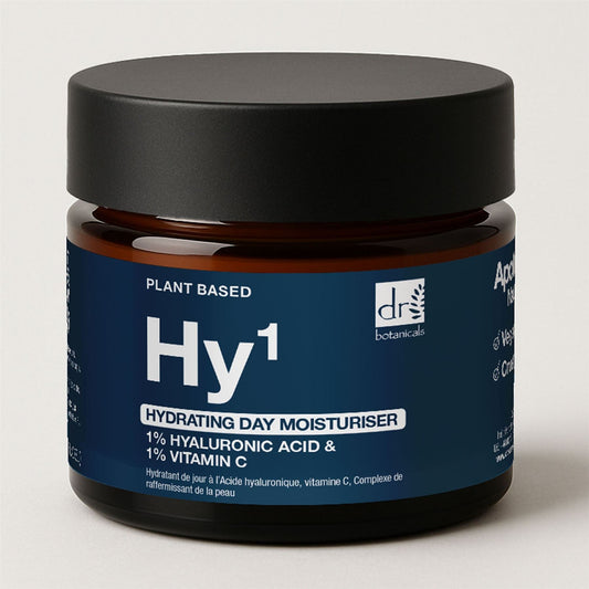 Dr Botanicals Hydrating Face Cream | 1% Hyaluronic Acid & 1% Vitamin C | Hydrating Daily Moisturiser
