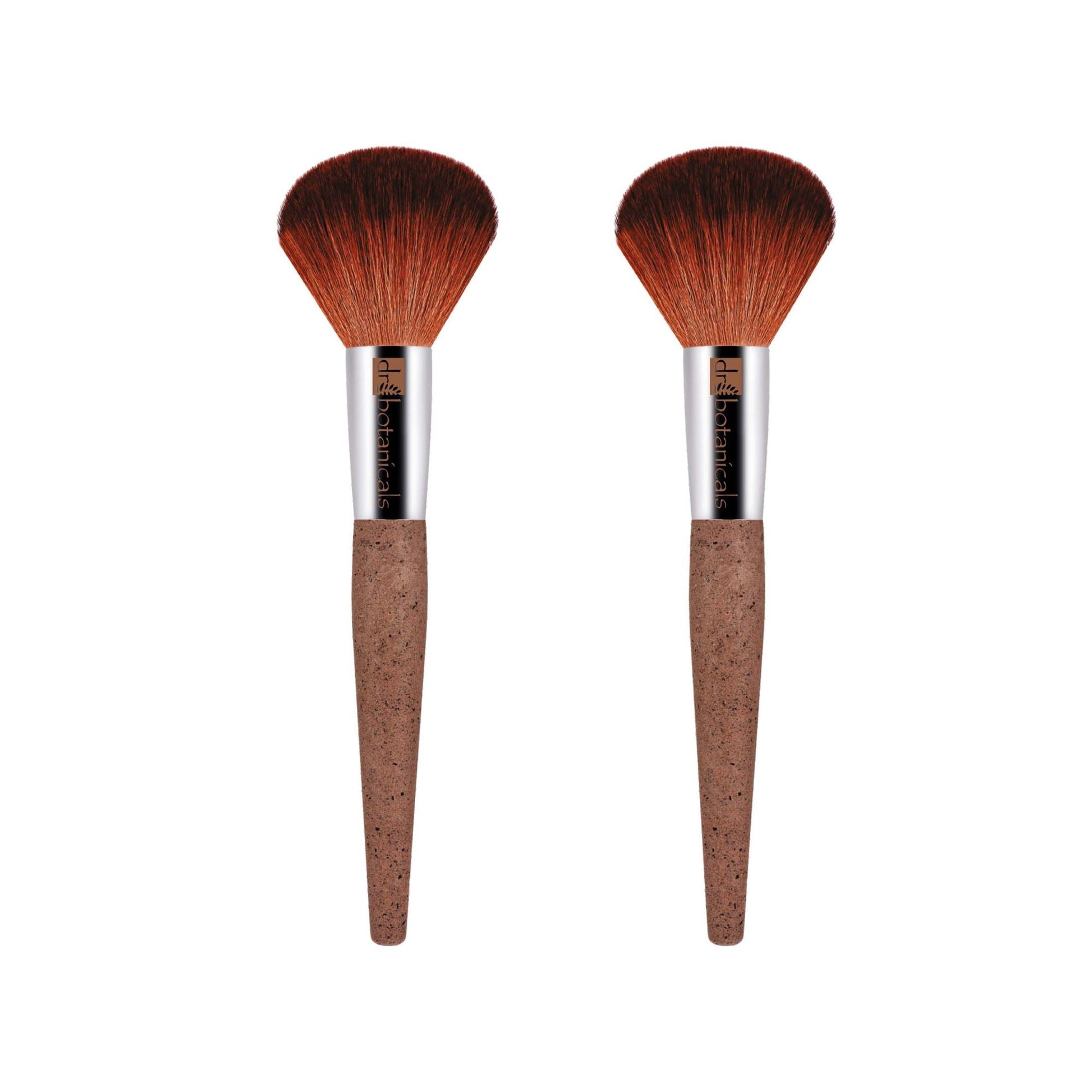 Dr Botanicals Coffee Ground Powder Brush Twin Value Savings Pack - skinChemists