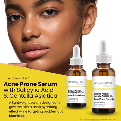 Acne Prone Serum Salicylic Acid 2%, Centella Asiatica 3% 30ml