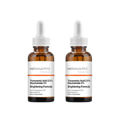 MD Formula Brightening Serum Tranexamic Acid 2.5%, Niacinamide 4% 30ml Twin Value Savings Pack - skinChemists