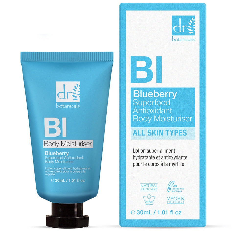Blueberry Superfood Antioxidant Body Moisturiser 30ml