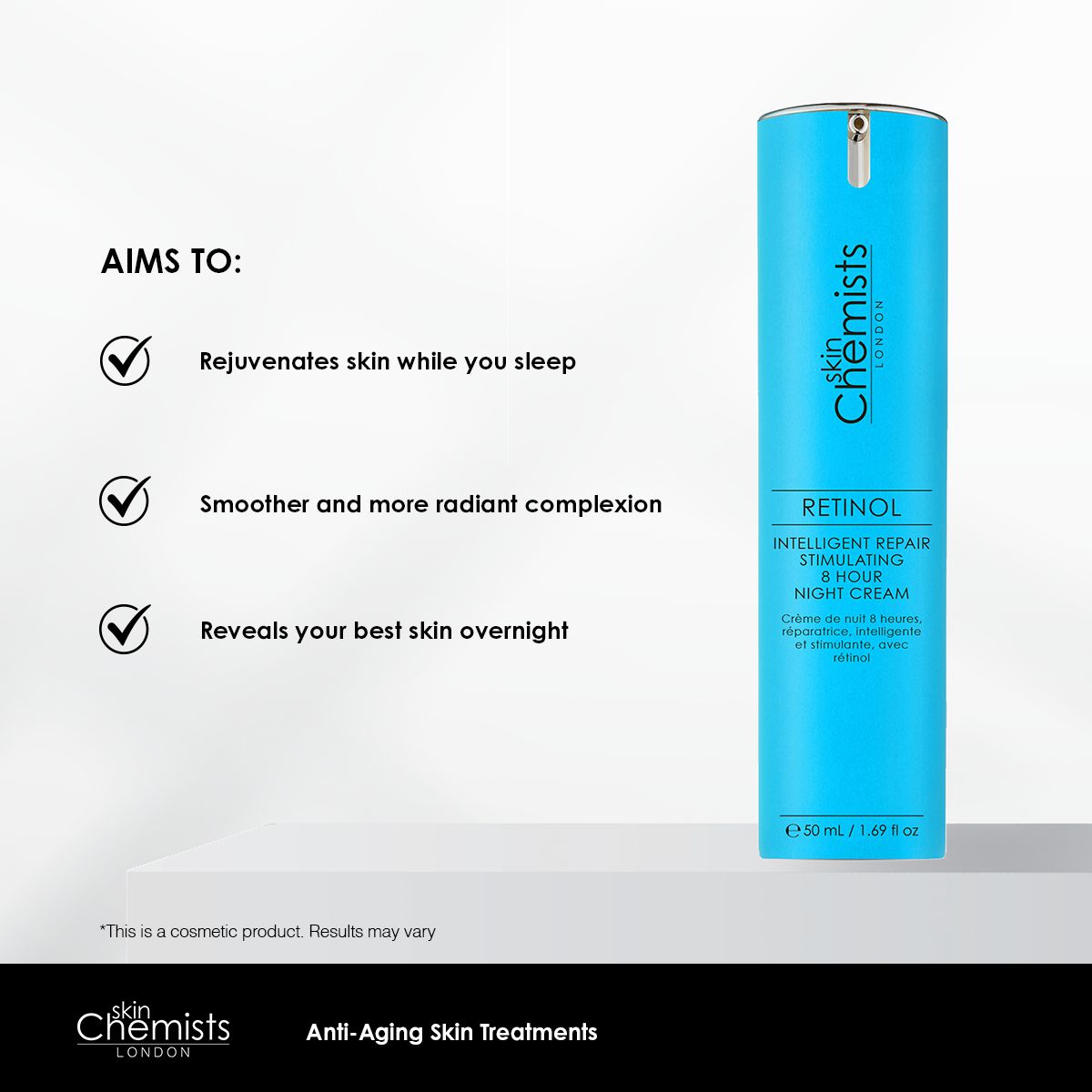 Retinol Intelligent Repair Stimulating 8 Hour Night Cream 50ml