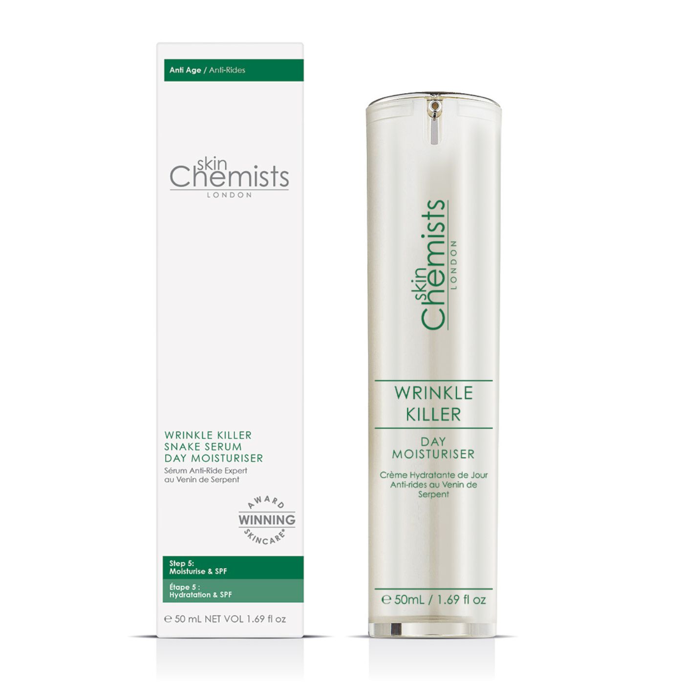 Anti-Ageing Wrinkle Killer 1% Syn-Ake Day Moisturiser 50ml