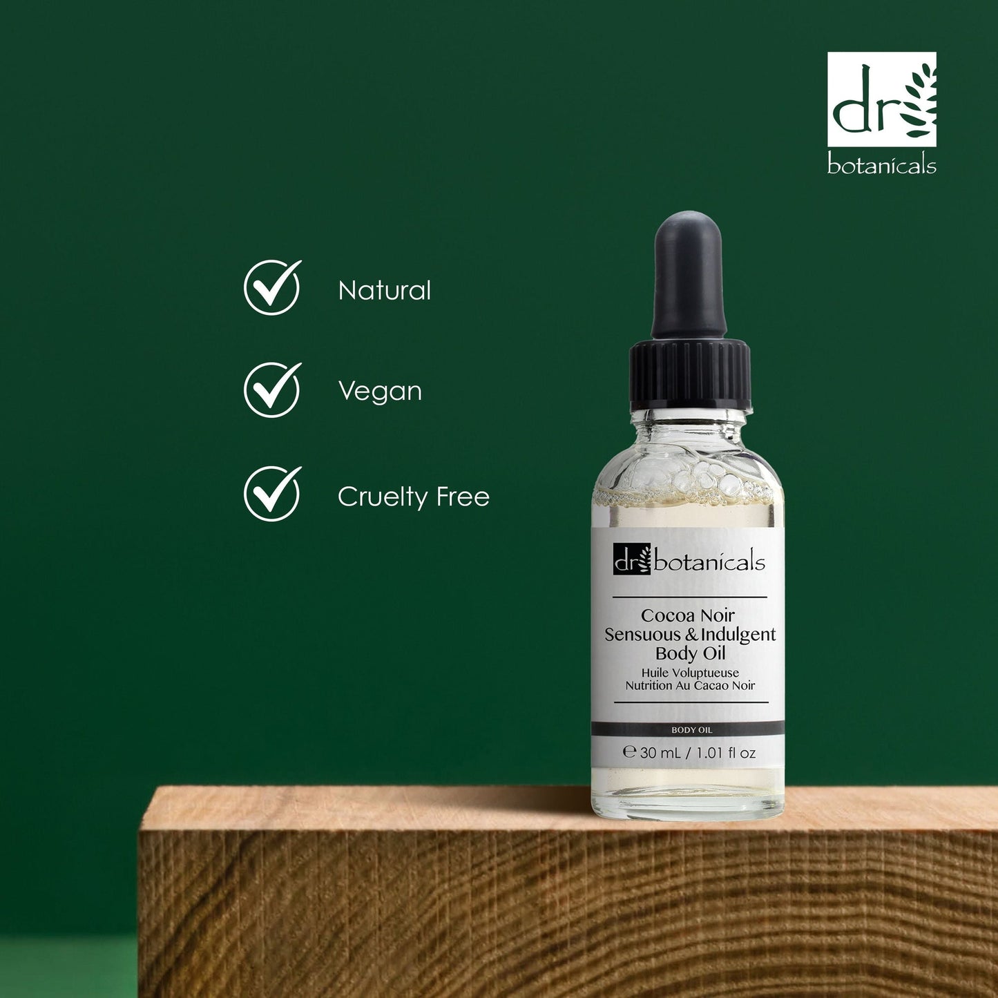 DB017 Dr Botanicals Cocoa Noir Sensuous & Indulgent Body Oil 30ml