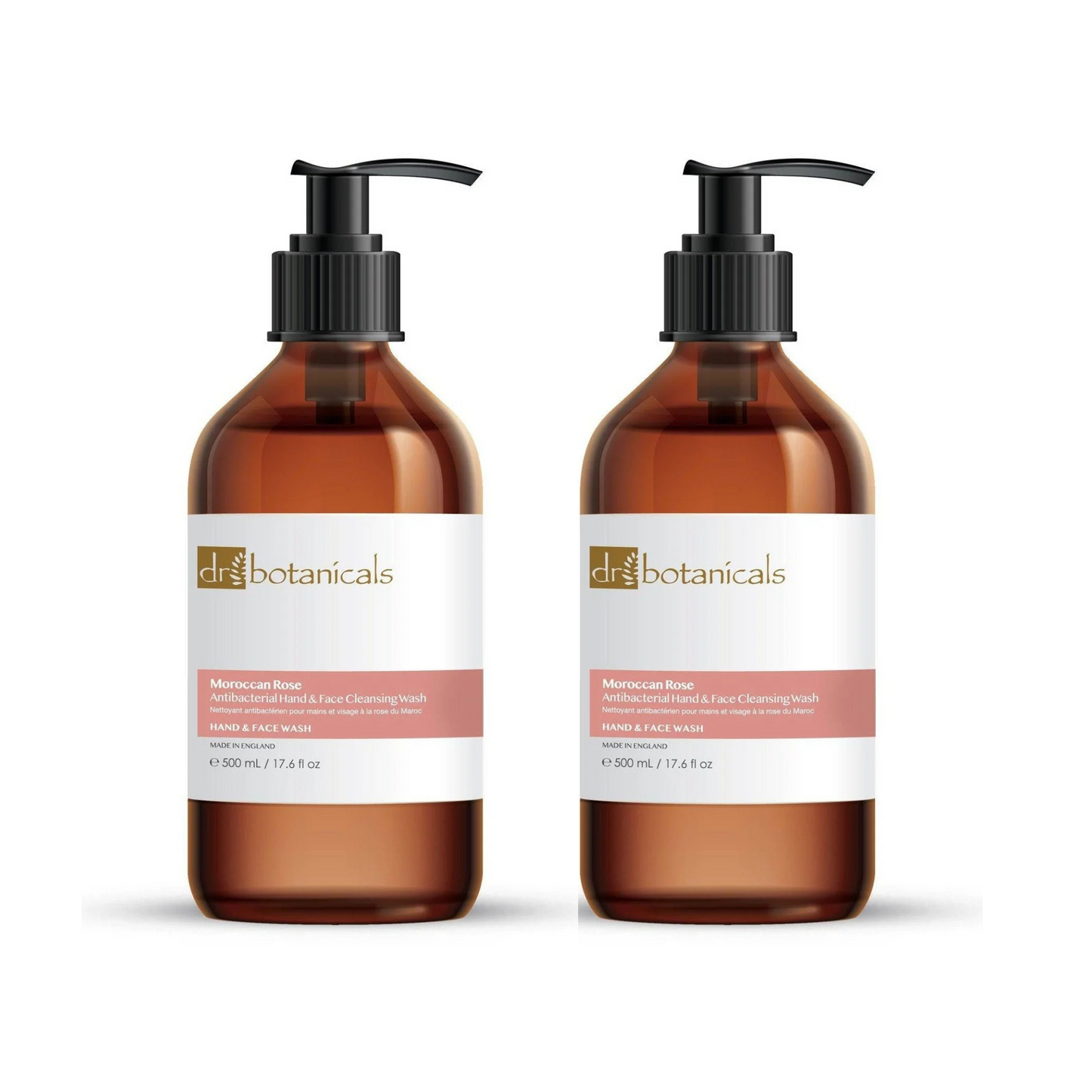 Moroccan Rose Hand & Face Cleansing Wash 500ml Twin Value Savings Pack