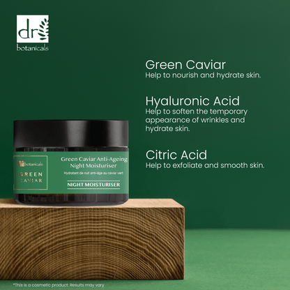 DB266 Dr Botanicals Green Caviar & Argan Oil Anti-Oxidant Anti-Ageing Night Cream 50ml