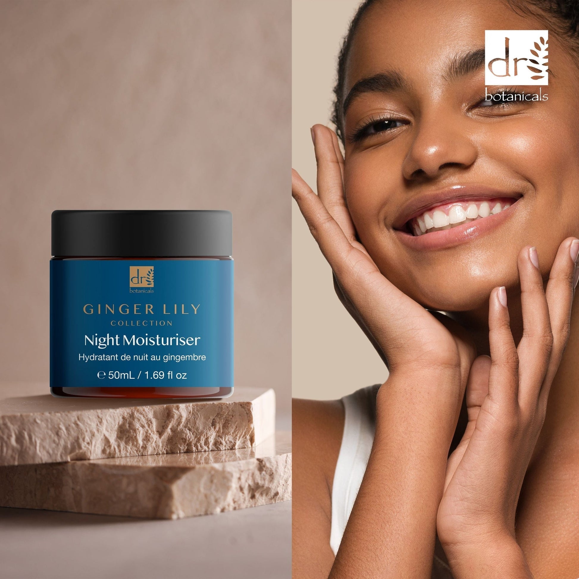 DB272 Dr Botanicals Gingerlily Night Moisturiser 50ml