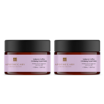 Walnut & Coffee Exfoliating Facial Polish 50ml Twin Value Savings Pack