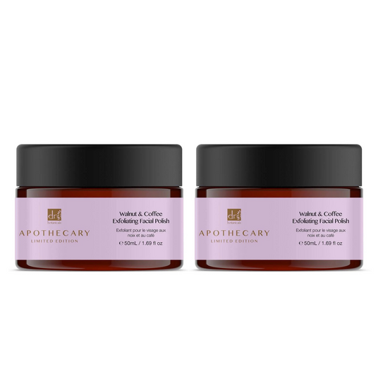 Walnut & Coffee Exfoliating Facial Polish 50ml Twin Value Savings Pack