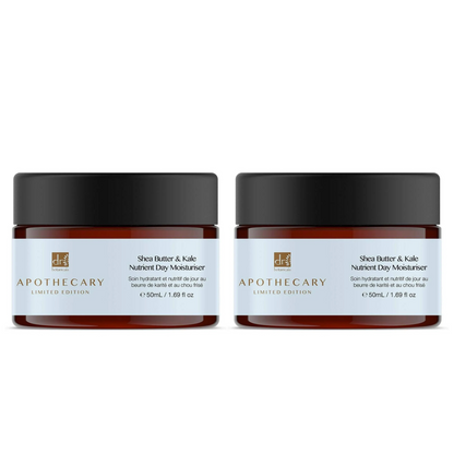 Shea Butter & Kale Nutrient Day Moisturiser 50ml Twin Value Savings Pack