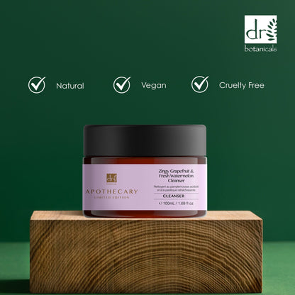 DB294 Dr Botanicals Zingy Grapefruit & Fresh Watermelon Cleanser 100ml