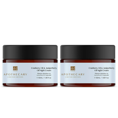 Cranberry Oil & Juniperberry Oil Night Cream 50ml Twin Value Savings Pack