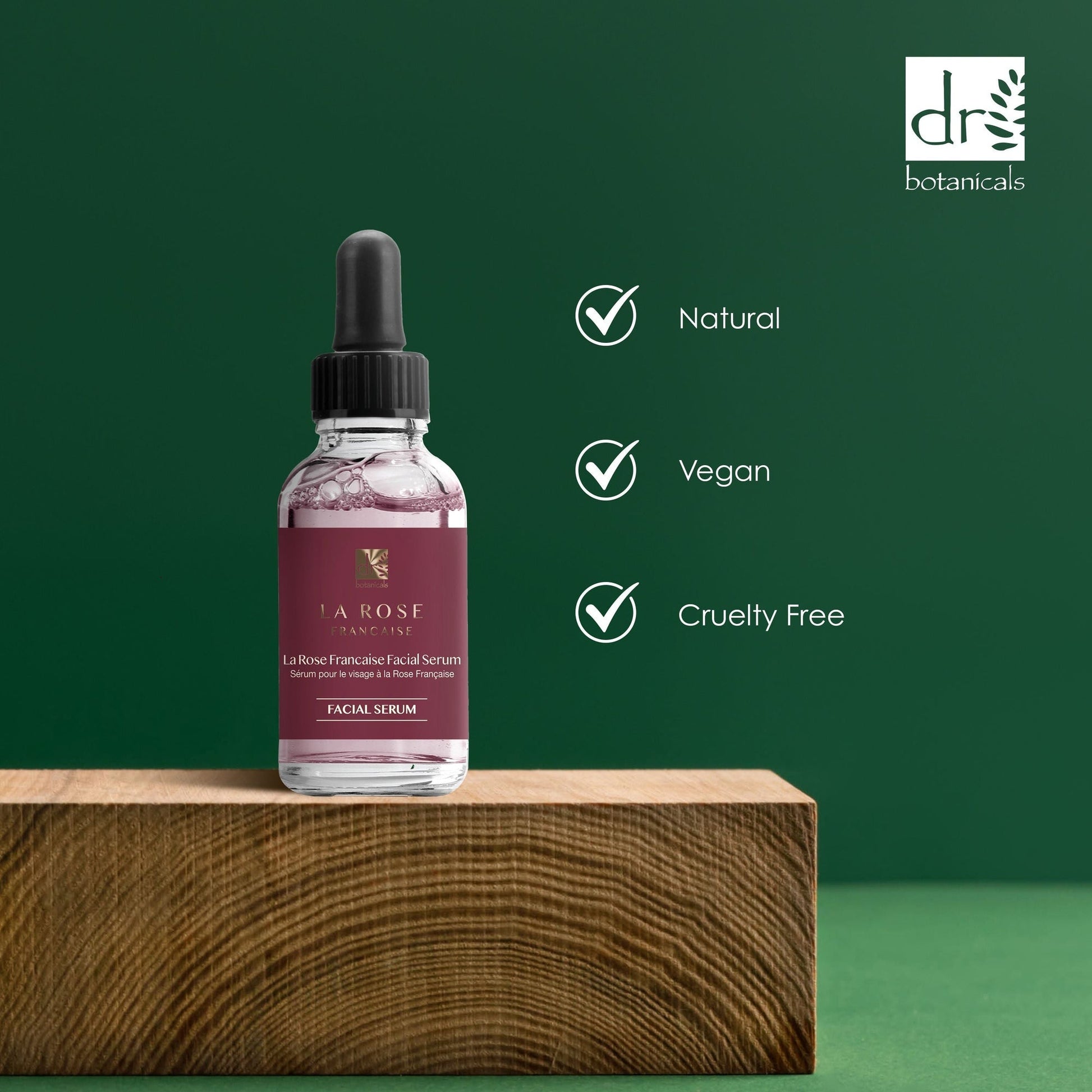 DB314 Dr Botanicals La Rose Française Facial Serum 30ml