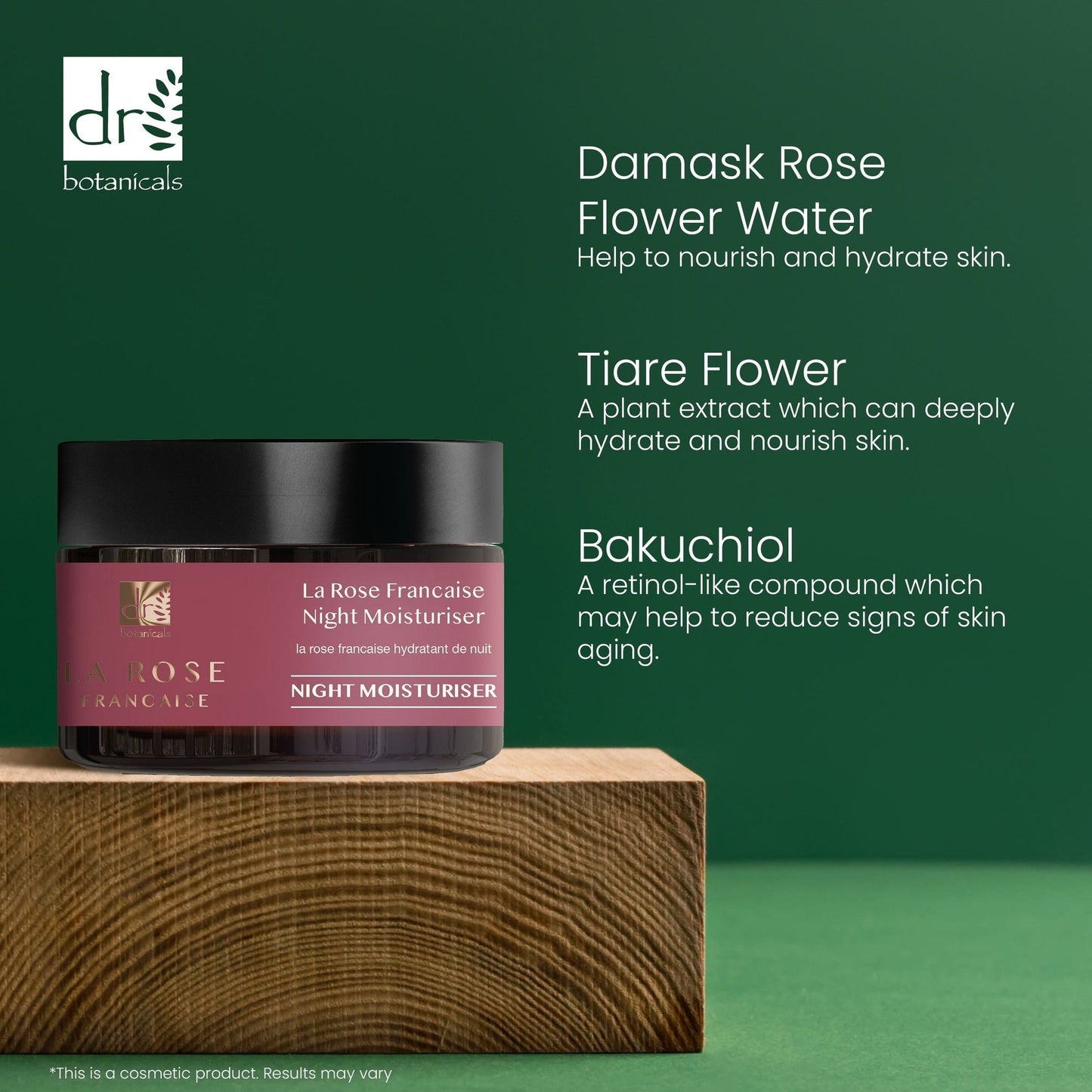 DB317 Dr Botanicals La Rose Française Night Moisturiser 50ml