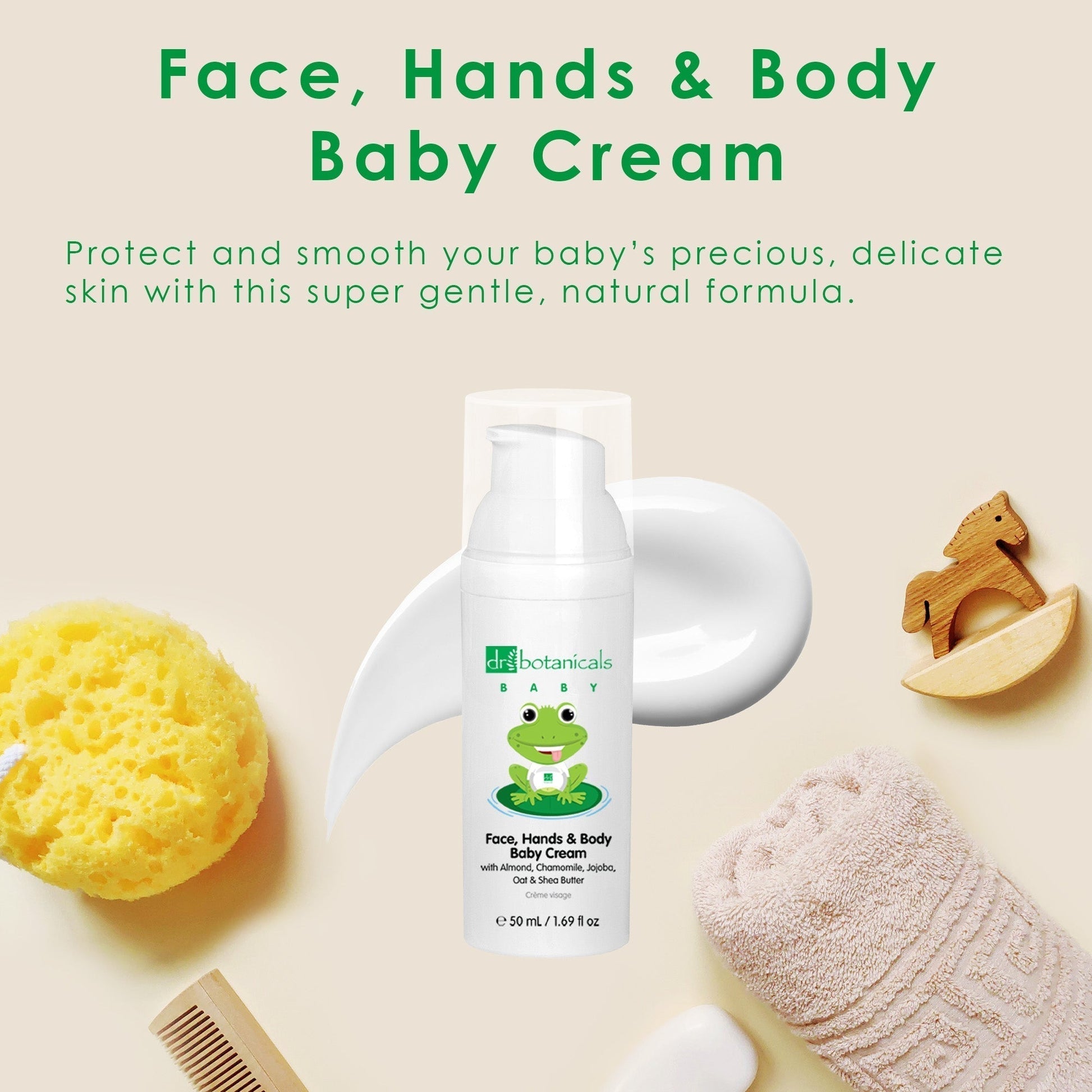 DB325 Dr Botanicals Baby Face, Hands & Body Baby Cream 50ml