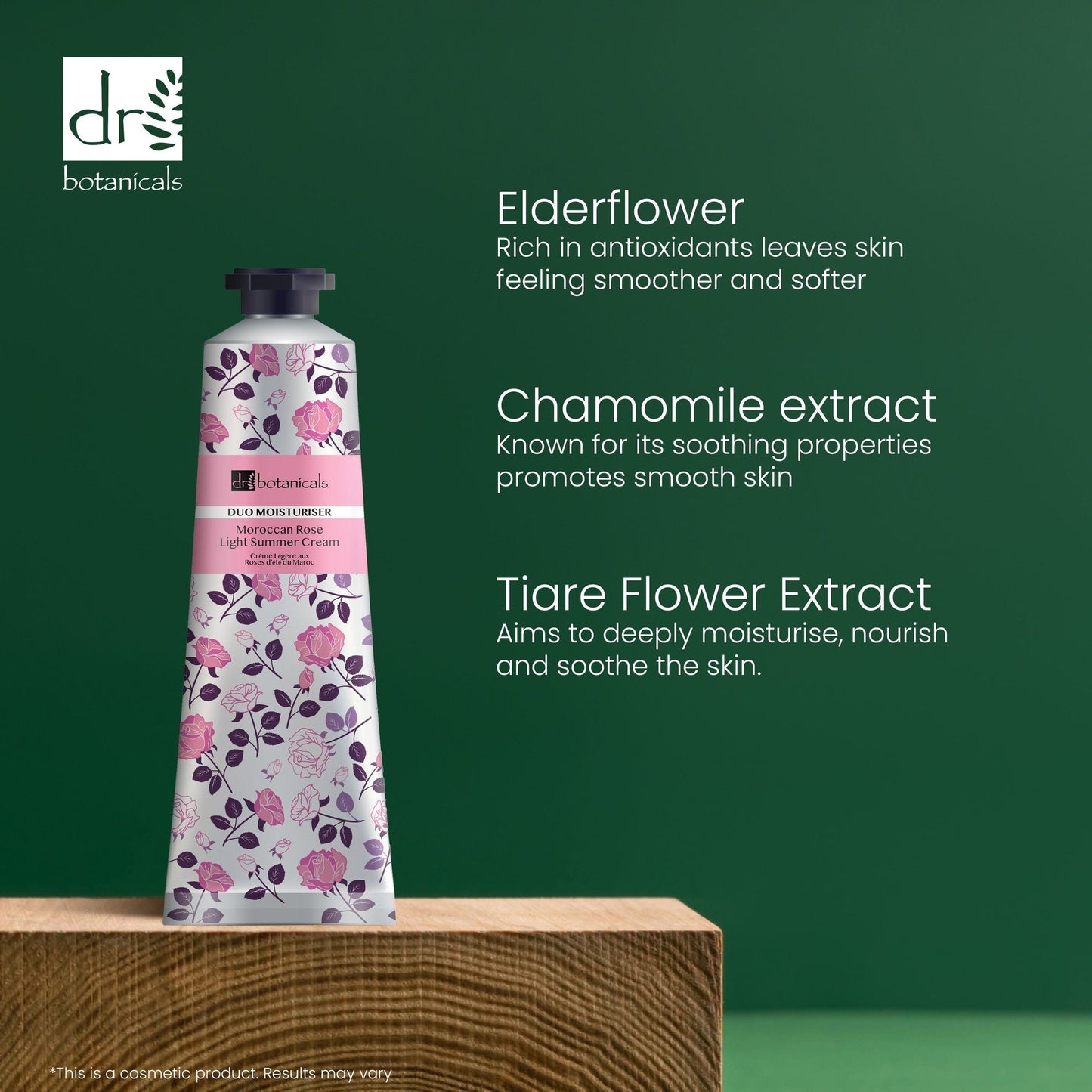 DB365 Dr Botanicals Moroccan Rose Light Summer Cream 50ml