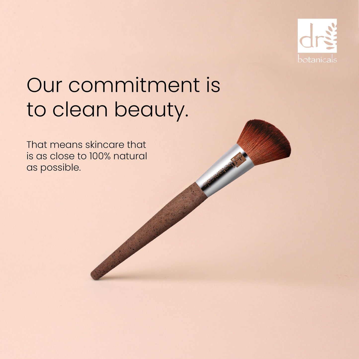 DB393 Dr Botanicals Coffee Ground Blush Brush