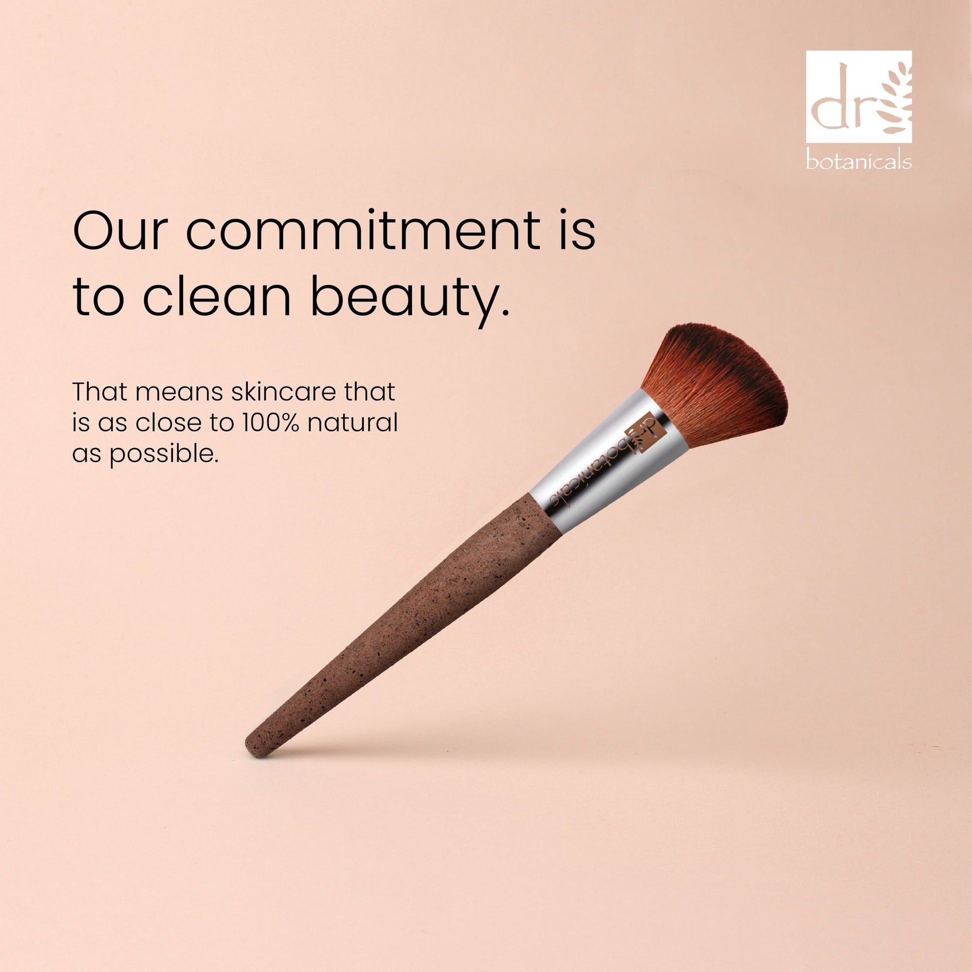 DB393 Dr Botanicals Coffee Ground Blush Brush