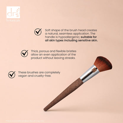 DB393 Dr Botanicals Coffee Ground Blush Brush
