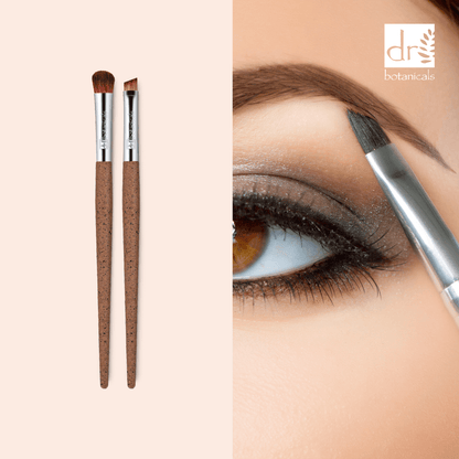 DB394 Dr Botanicals Coffee Ground Set Of 2 Eye Brushes