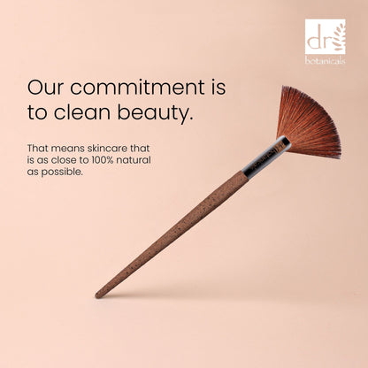 DB396 Dr Botanicals Coffee Ground Fan Brush