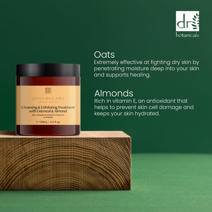 DB397 Dr Botanicals Cleansing & Exfoliating Treatment with Oatmeal & Almond 120ml