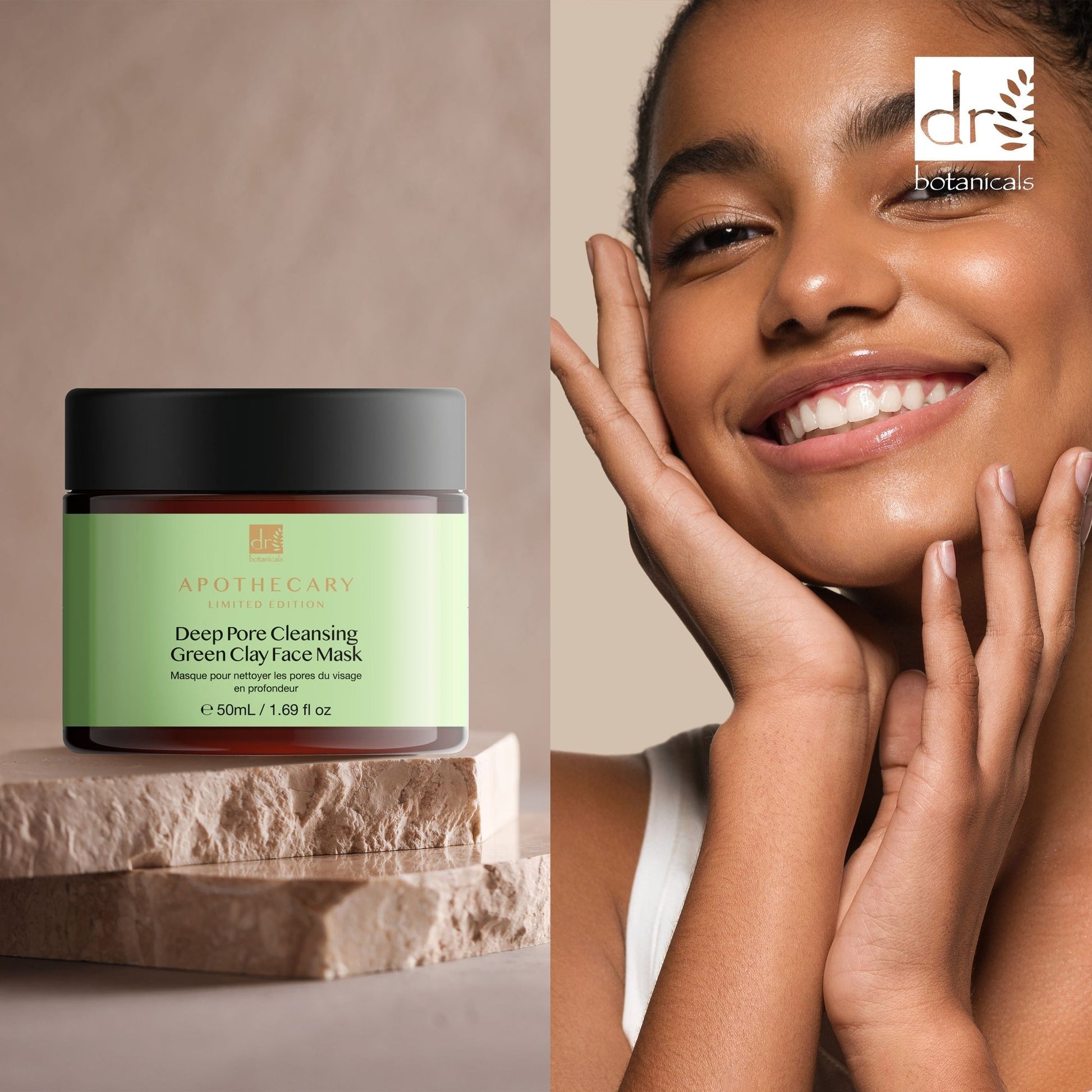 DB399 Dr Botanicals Deep Pore Cleansing Green Clay Face Mask 50ml