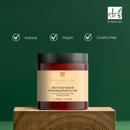 DB401 Dr Botanicals Skin Treat Natural Exfoliating Body Scrub 120ml