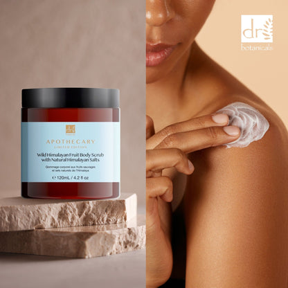 DB404 Dr Botanicals Wild Himalayan Fruit Body Scrub with Natural Himalayan Salts 120ml