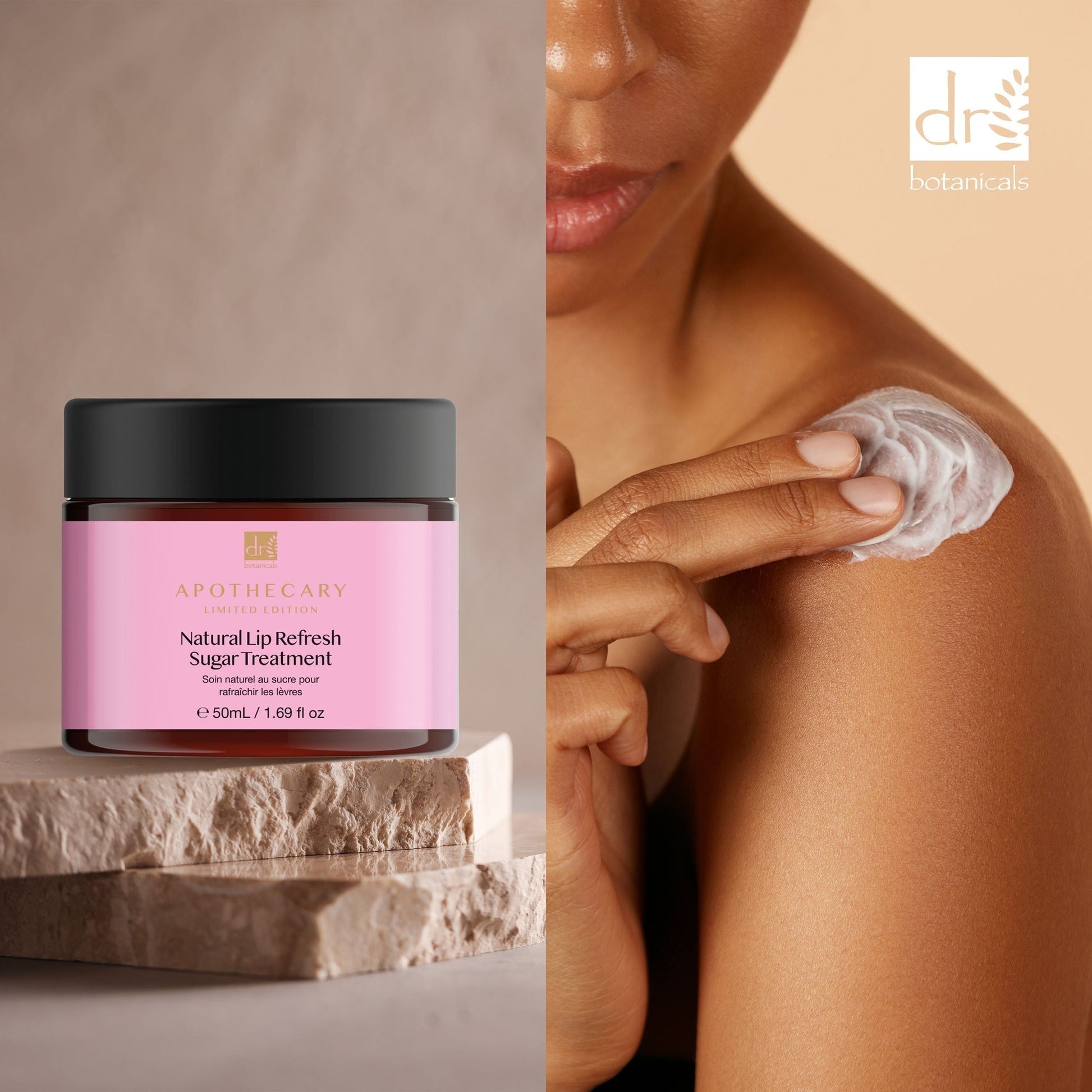 DB417 Dr Botanicals Natural Lip Refresh Sugar Treatment 50ml