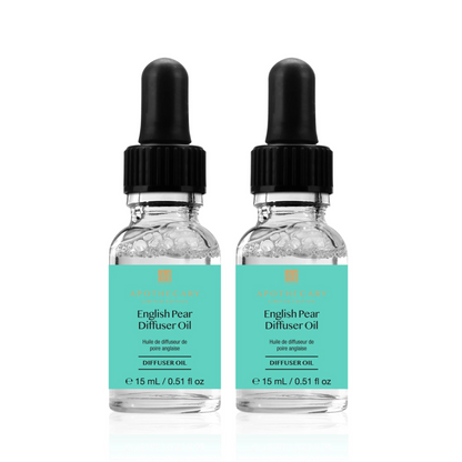 Happy & Cheerful English Pear Diffuser Oil 15ml Twin Value Savings Pack