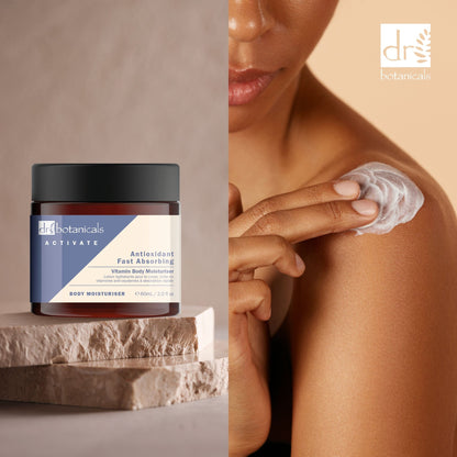 DB436 Dr Botanicals Activate Anti-Oxidant Fast Absorbing Vitamin Body Moisturiser 60ml